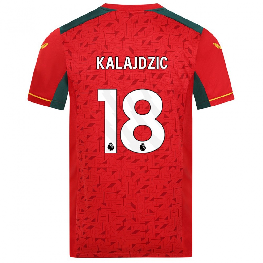 Niño Camiseta Sasa Kalajdzic #18 Rojo 2ª Equipación 2023/24 La Camisa