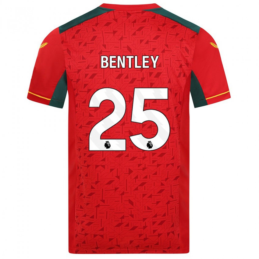 Niño Camiseta Daniel Bentley #25 Rojo 2ª Equipación 2023/24 La Camisa