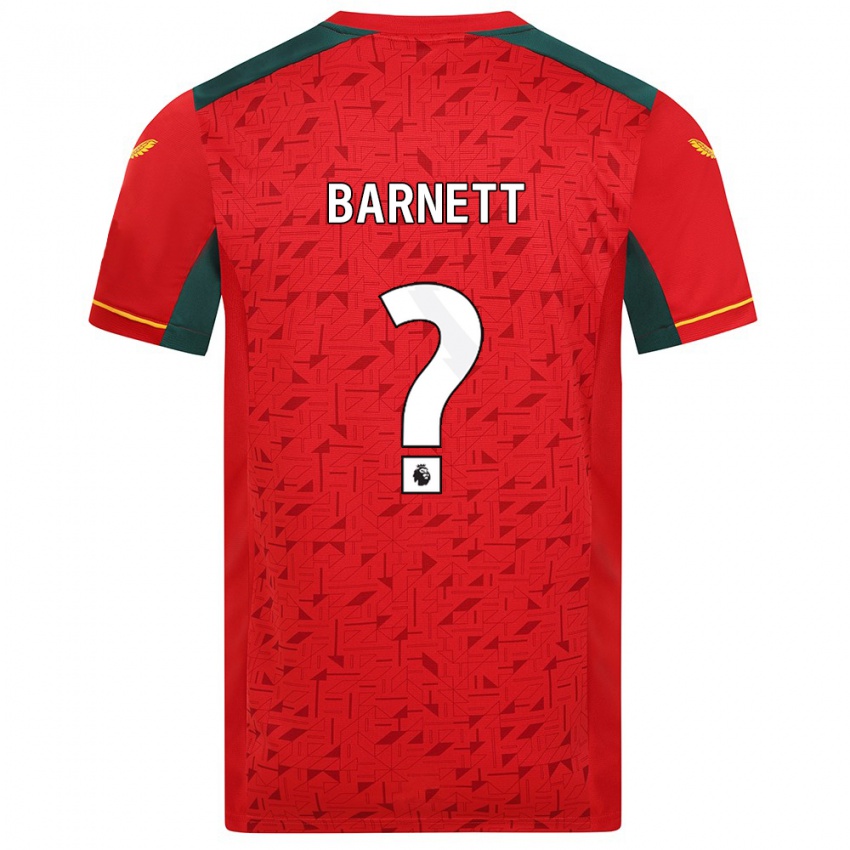 Niño Camiseta Ty Barnett #0 Rojo 2ª Equipación 2023/24 La Camisa