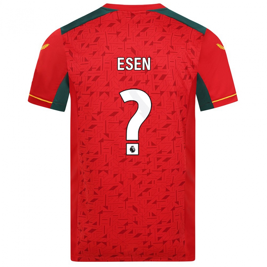 Niño Camiseta Josh Esen #0 Rojo 2ª Equipación 2023/24 La Camisa