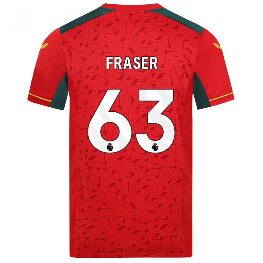 Niño Camiseta Nathan Fraser #63 Rojo 2ª Equipación 2023/24 La Camisa