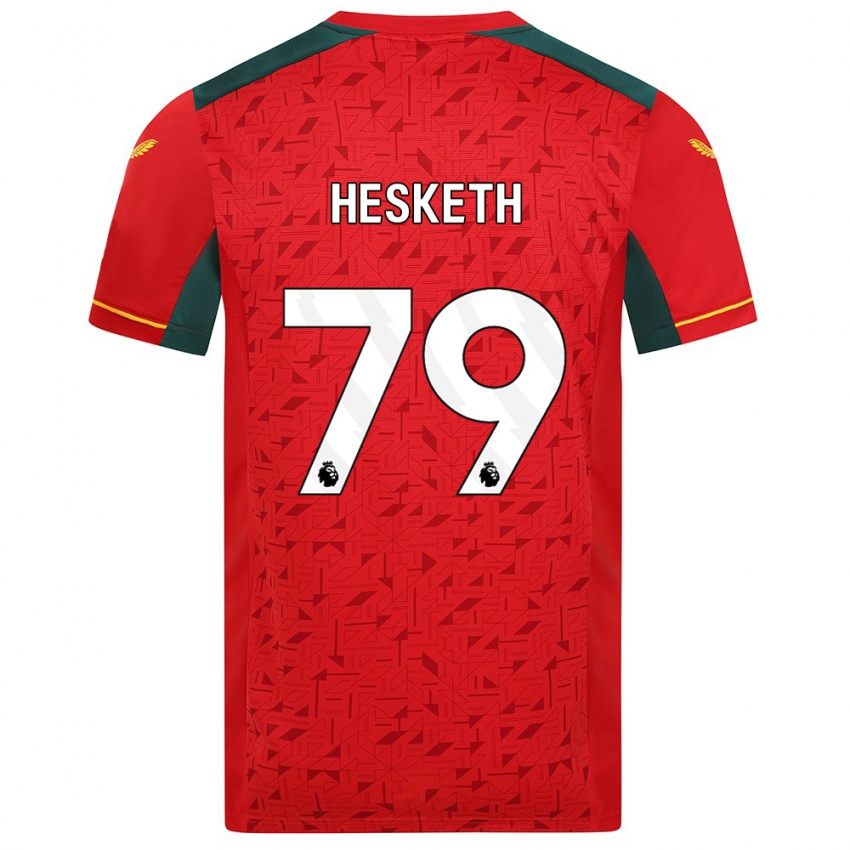 Niño Camiseta Owen Hesketh #79 Rojo 2ª Equipación 2023/24 La Camisa