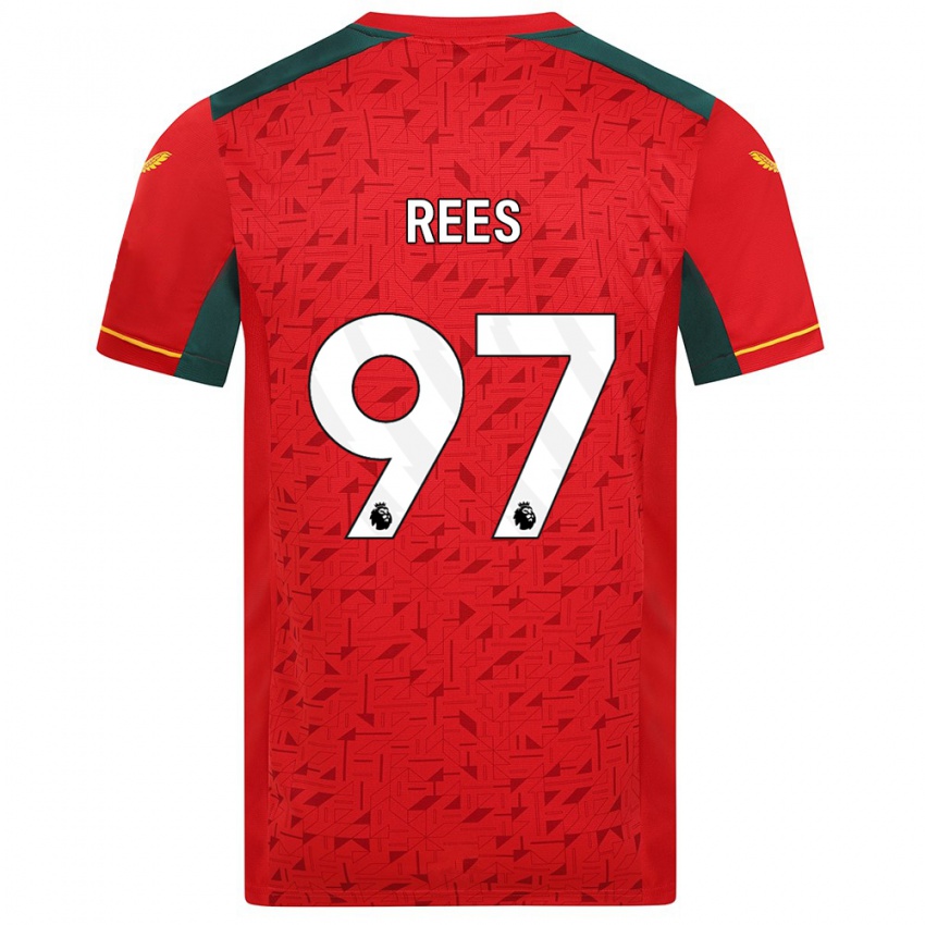 Niño Camiseta Mason Rees #97 Rojo 2ª Equipación 2023/24 La Camisa