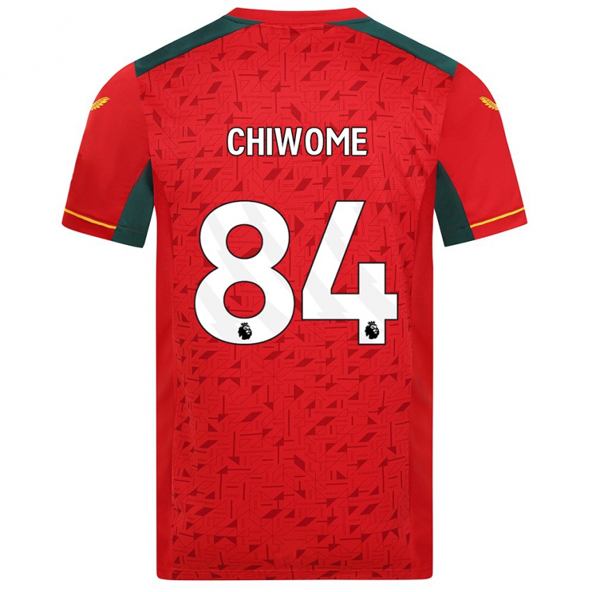 Niño Camiseta Leon Chiwome #84 Rojo 2ª Equipación 2023/24 La Camisa
