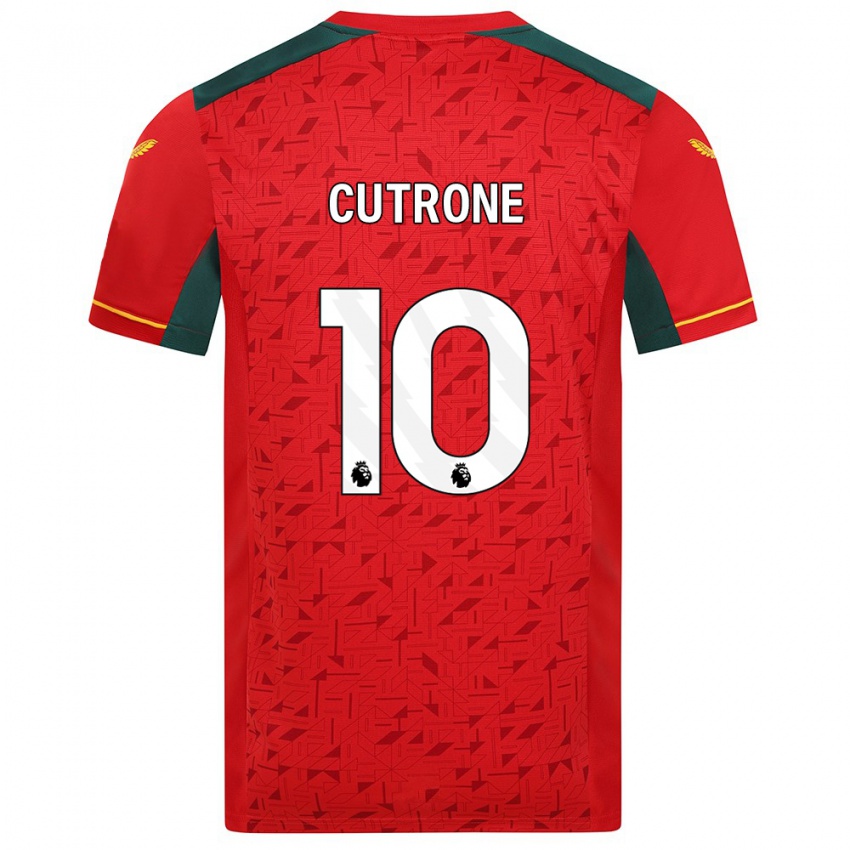 Niño Camiseta Patrick Cutrone #10 Rojo 2ª Equipación 2023/24 La Camisa