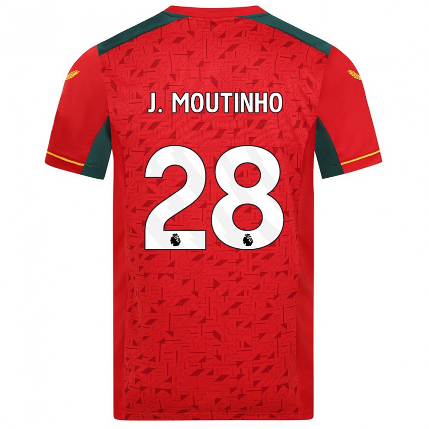 Niño Camiseta Joao Moutinho #28 Rojo 2ª Equipación 2023/24 La Camisa
