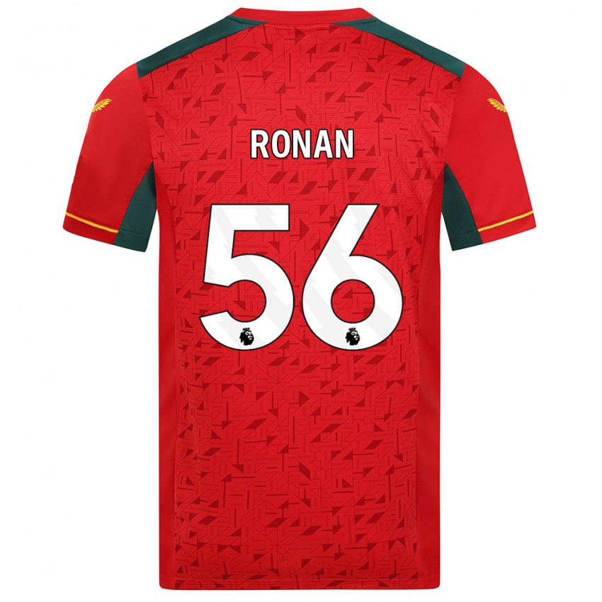 Niño Camiseta Connor Ronan #56 Rojo 2ª Equipación 2023/24 La Camisa