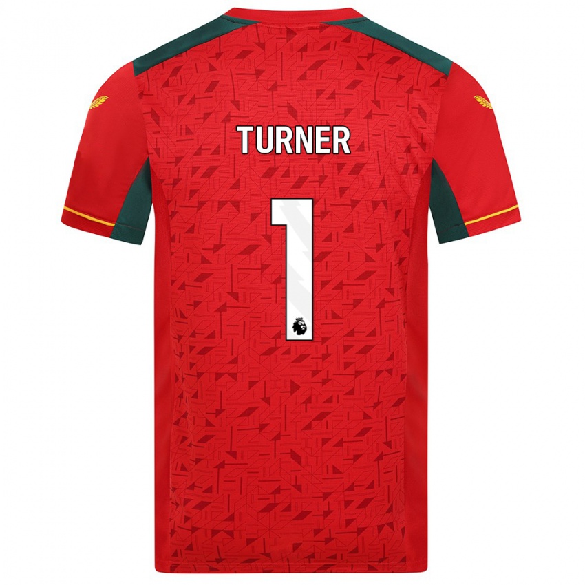 Niño Camiseta Shannon Turner #1 Rojo 2ª Equipación 2023/24 La Camisa