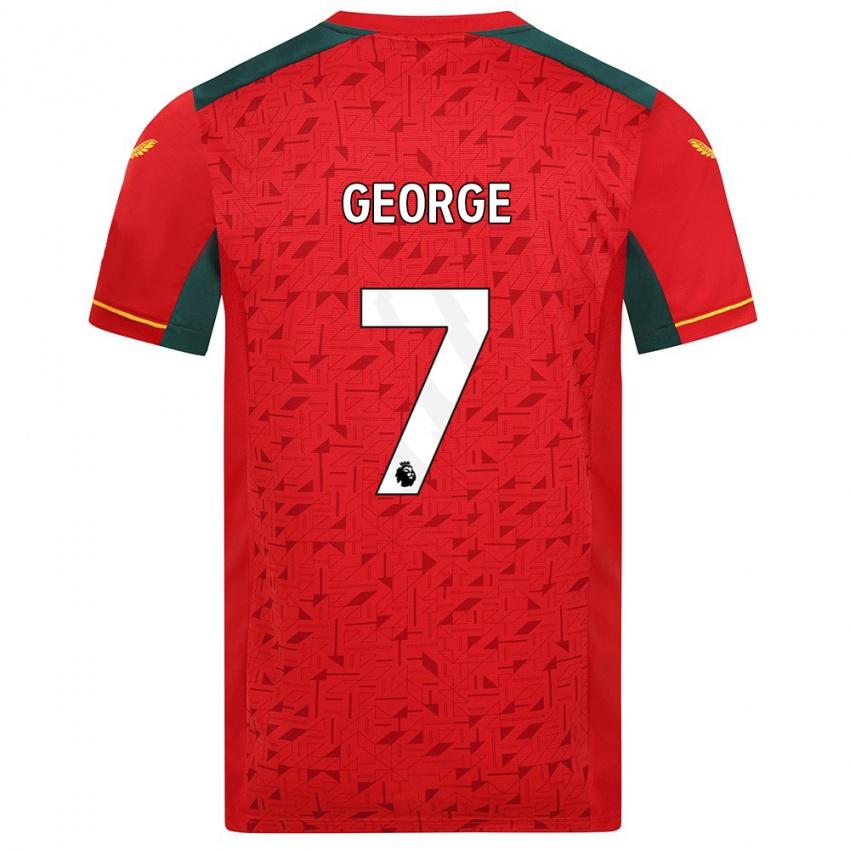 Niño Camiseta Tammi George #7 Rojo 2ª Equipación 2023/24 La Camisa