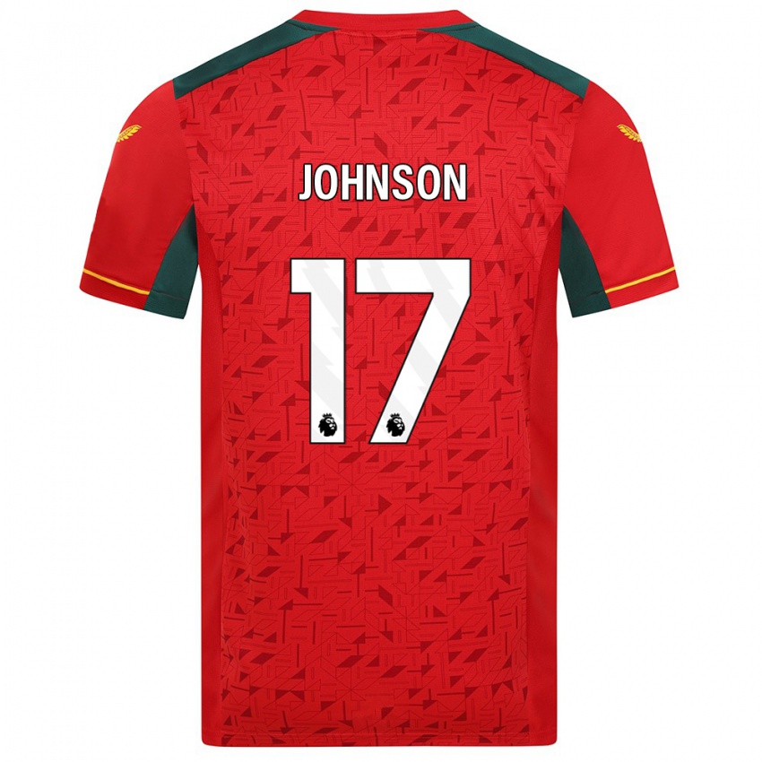 Niño Camiseta Katie Johnson #17 Rojo 2ª Equipación 2023/24 La Camisa