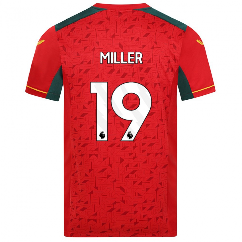 Niño Camiseta Ali Miller #19 Rojo 2ª Equipación 2023/24 La Camisa