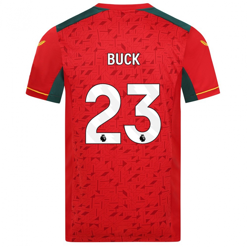 Niño Camiseta Alex Buck #23 Rojo 2ª Equipación 2023/24 La Camisa