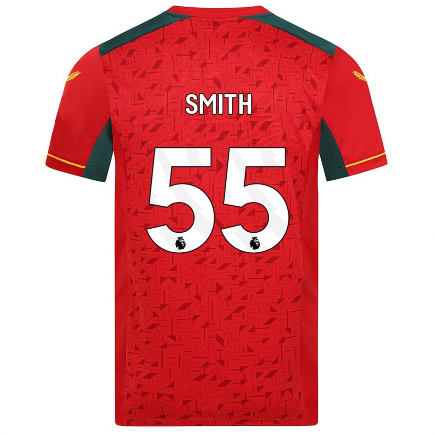 Niño Camiseta Jackson Smith #55 Rojo 2ª Equipación 2023/24 La Camisa