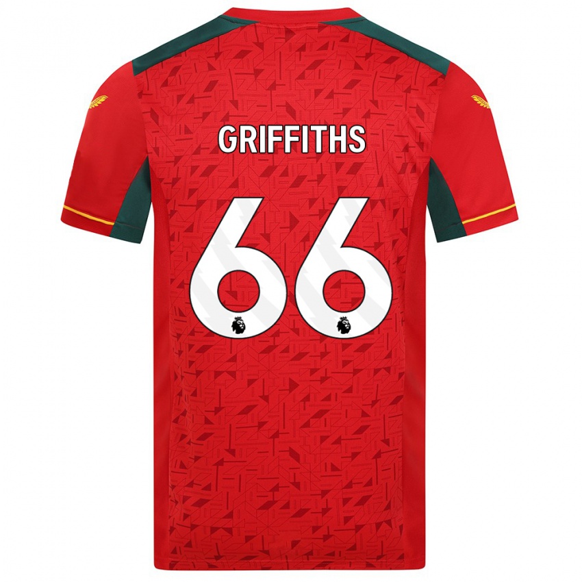 Niño Camiseta Harvey Griffiths #66 Rojo 2ª Equipación 2023/24 La Camisa