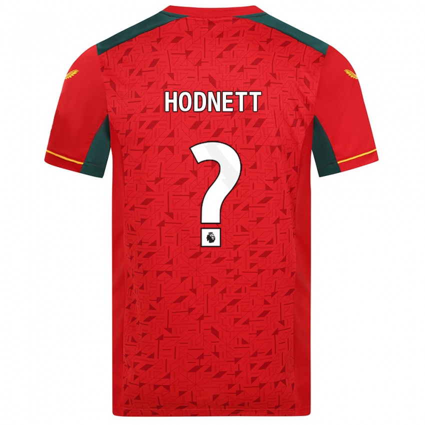 Niño Camiseta Jack Hodnett #0 Rojo 2ª Equipación 2023/24 La Camisa