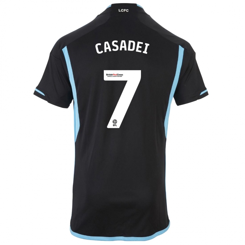 Niño Camiseta Cesare Casadei #7 Negro 2ª Equipación 2023/24 La Camisa