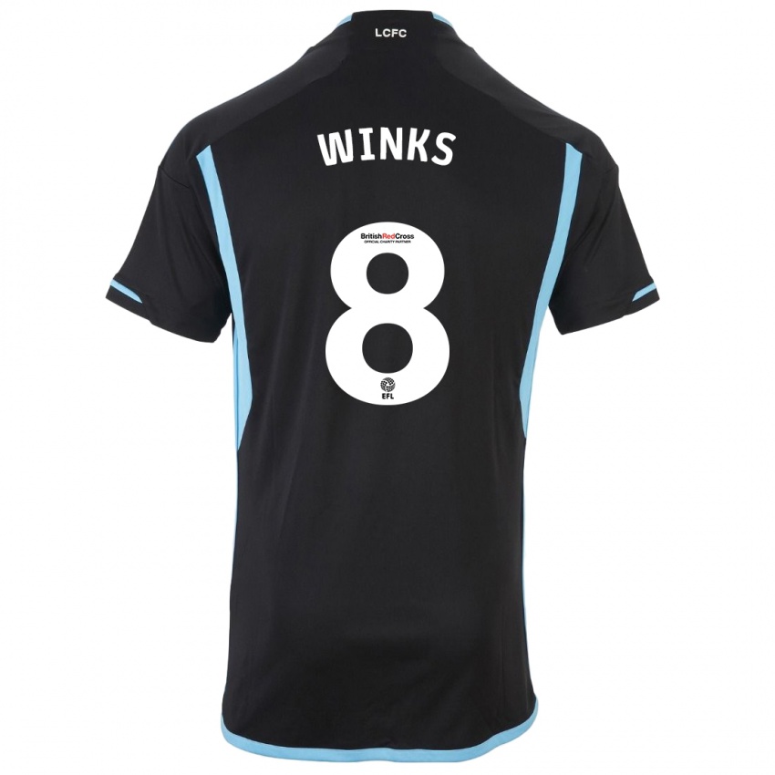Niño Camiseta Harry Winks #8 Negro 2ª Equipación 2023/24 La Camisa