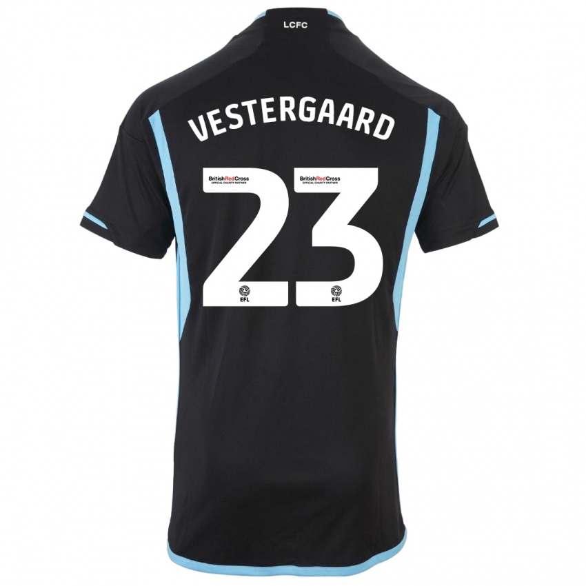 Niño Camiseta Jannik Vestergaard #23 Negro 2ª Equipación 2023/24 La Camisa