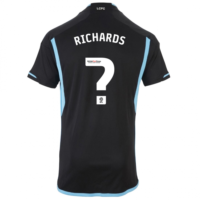 Niño Camiseta Amani Richards #0 Negro 2ª Equipación 2023/24 La Camisa