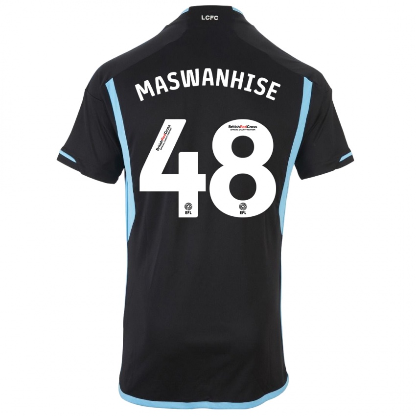 Niño Camiseta Tawanda Maswanhise #48 Negro 2ª Equipación 2023/24 La Camisa