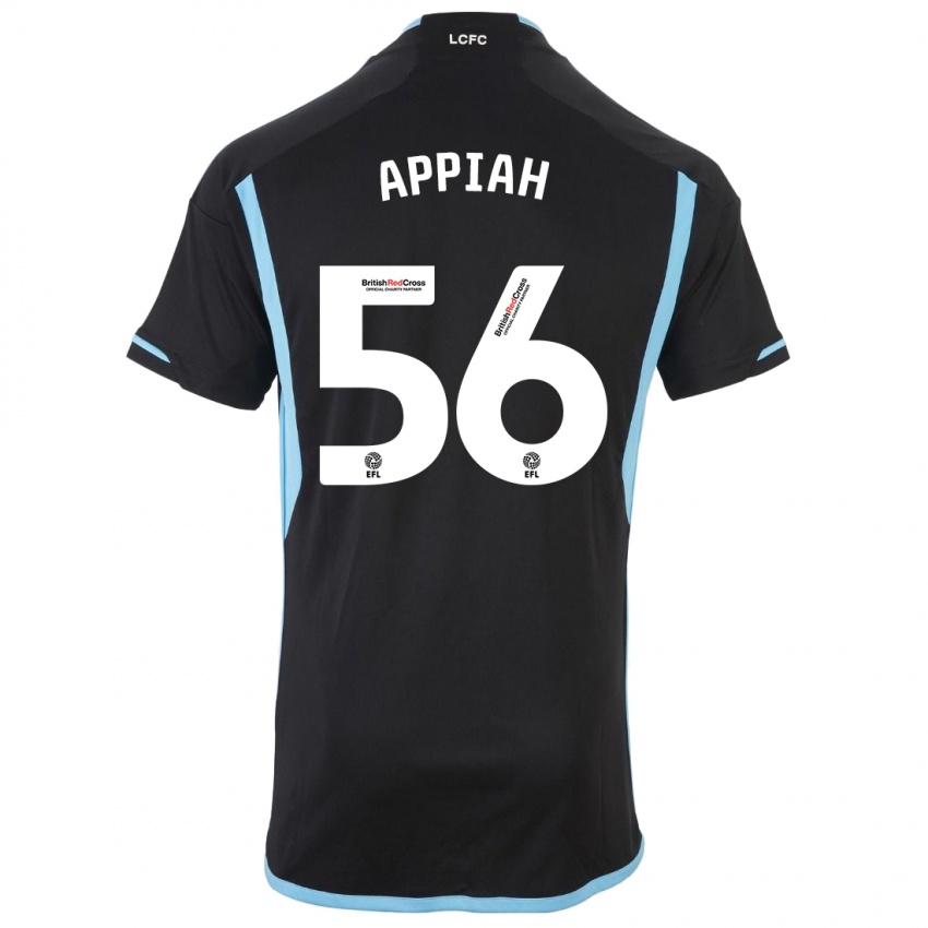 Niño Camiseta Paul Appiah #56 Negro 2ª Equipación 2023/24 La Camisa