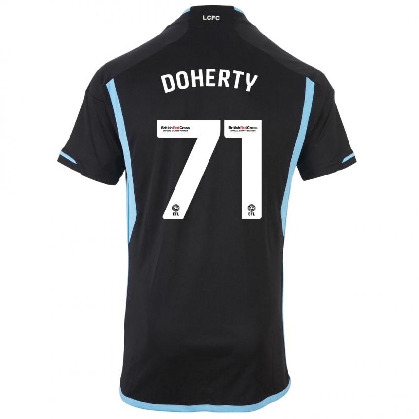 Niño Camiseta Arlo Doherty #71 Negro 2ª Equipación 2023/24 La Camisa