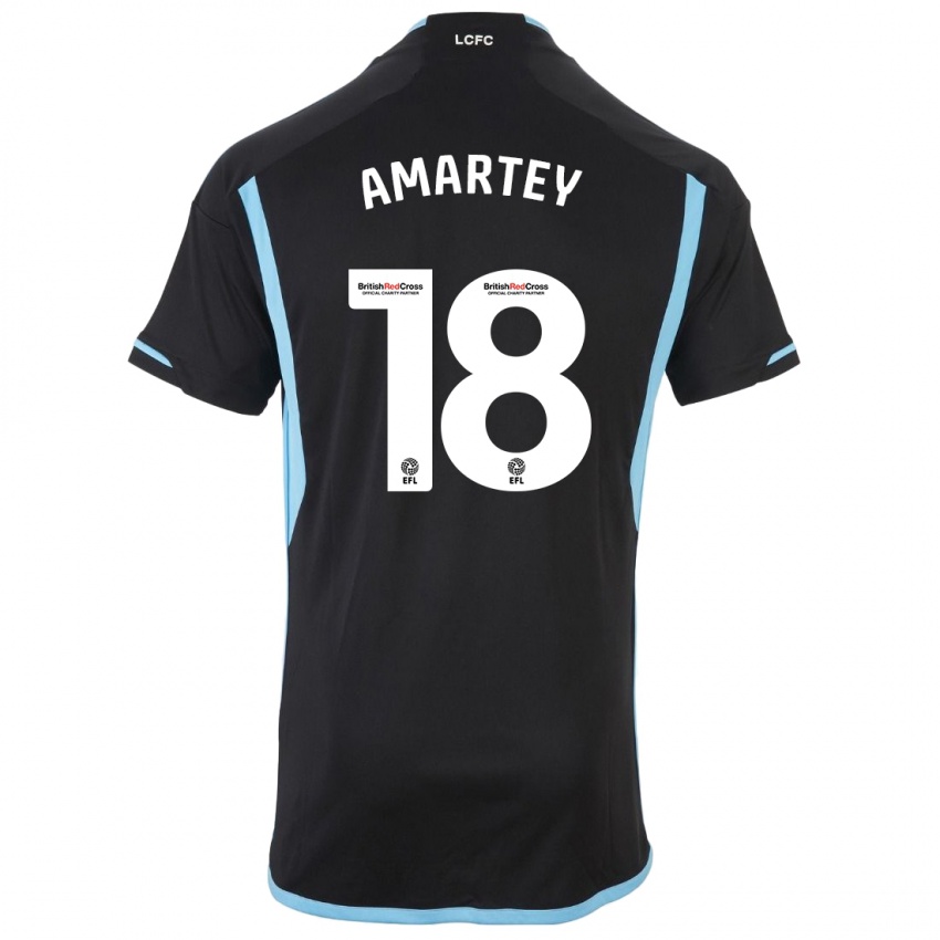Niño Camiseta Daniel Amartey #18 Negro 2ª Equipación 2023/24 La Camisa