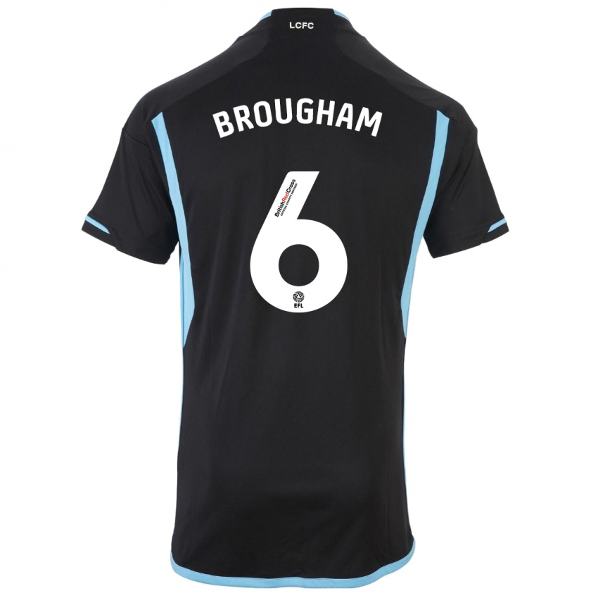 Niño Camiseta Georgia Brougham #6 Negro 2ª Equipación 2023/24 La Camisa