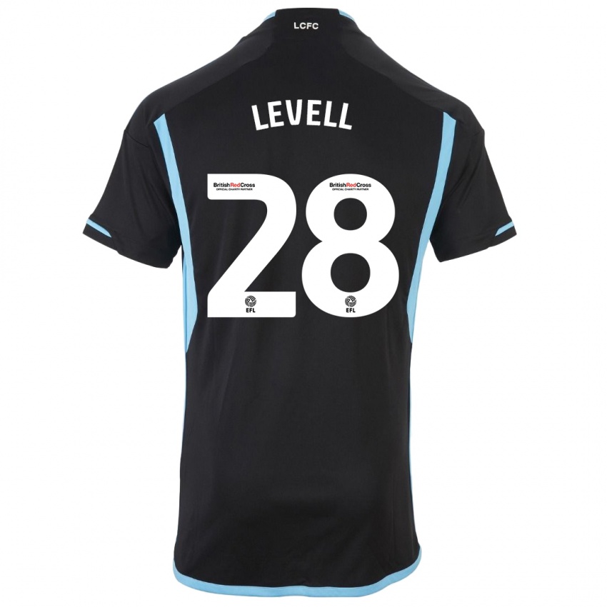 Niño Camiseta Kirstie Levell #28 Negro 2ª Equipación 2023/24 La Camisa