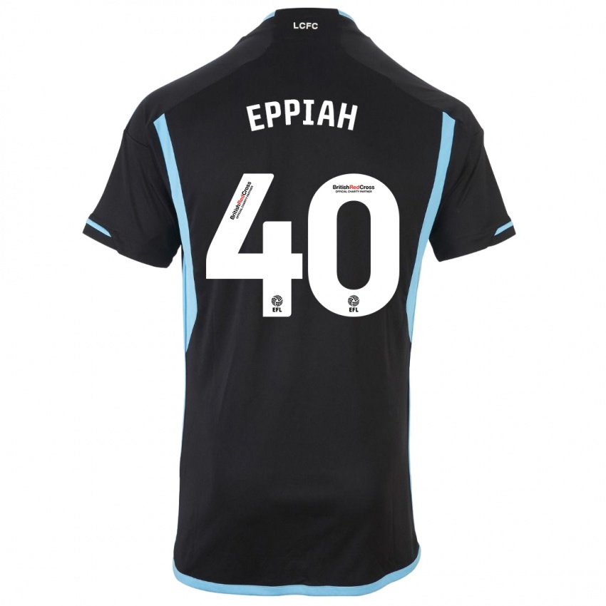 Niño Camiseta Josh Eppiah #40 Negro 2ª Equipación 2023/24 La Camisa