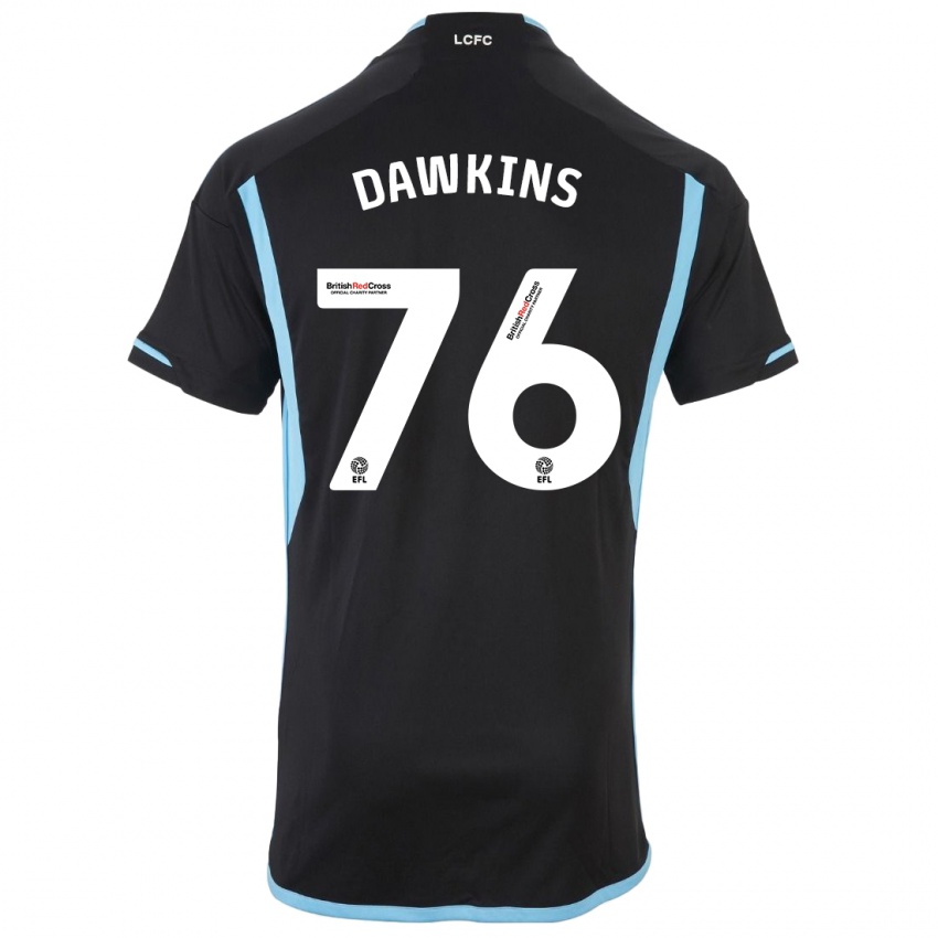 Niño Camiseta Kartell Dawkins #76 Negro 2ª Equipación 2023/24 La Camisa