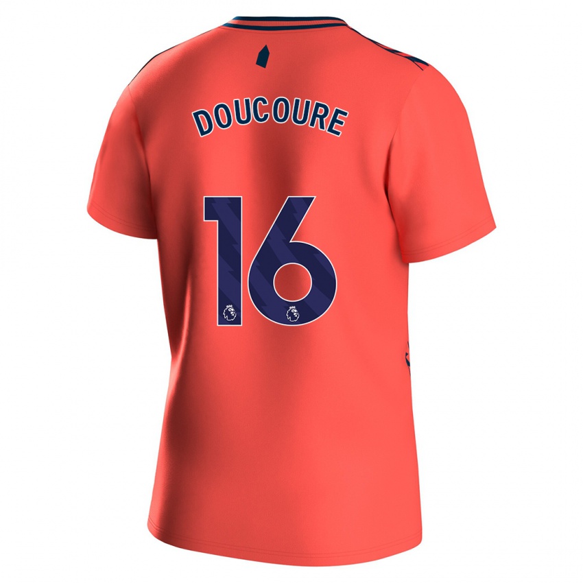 Niño Camiseta Abdoulaye Doucouré #16 Coralino 2ª Equipación 2023/24 La Camisa