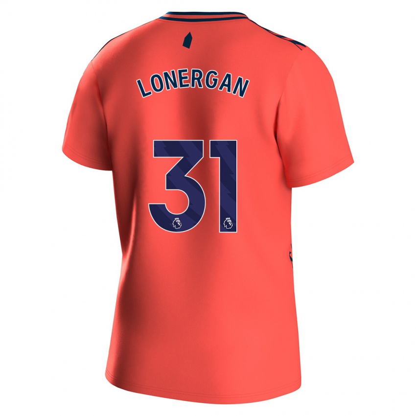 Niño Camiseta Andy Lonergan #31 Coralino 2ª Equipación 2023/24 La Camisa