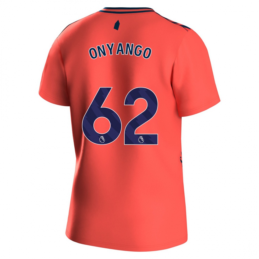 Niño Camiseta Tyler Onyango #62 Coralino 2ª Equipación 2023/24 La Camisa