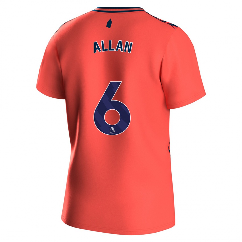 Niño Camiseta Allan #6 Coralino 2ª Equipación 2023/24 La Camisa