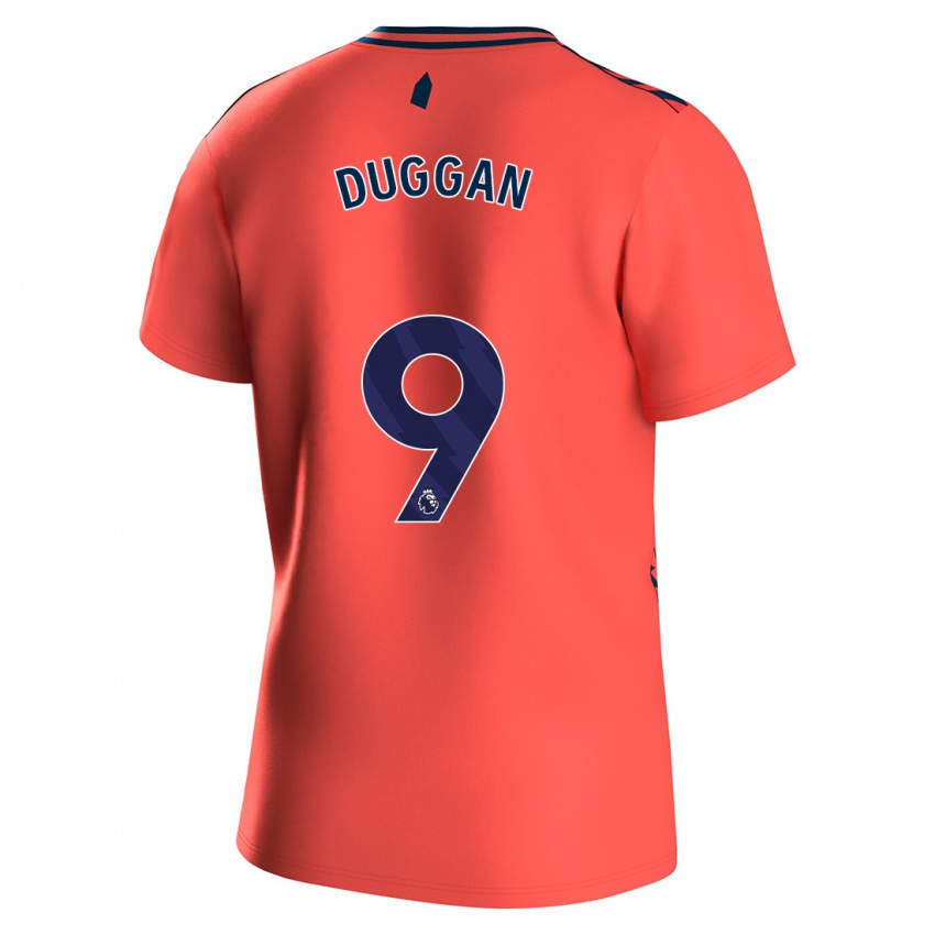 Niño Camiseta Toni Duggan #9 Coralino 2ª Equipación 2023/24 La Camisa