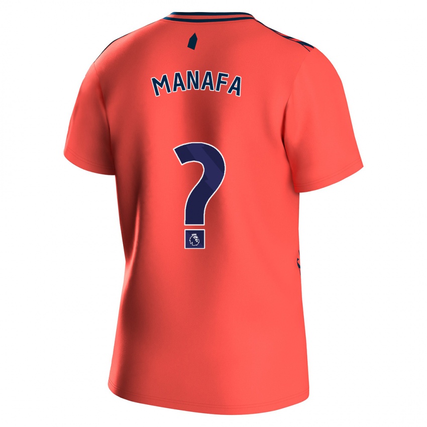 Niño Camiseta Saja Manafa #0 Coralino 2ª Equipación 2023/24 La Camisa