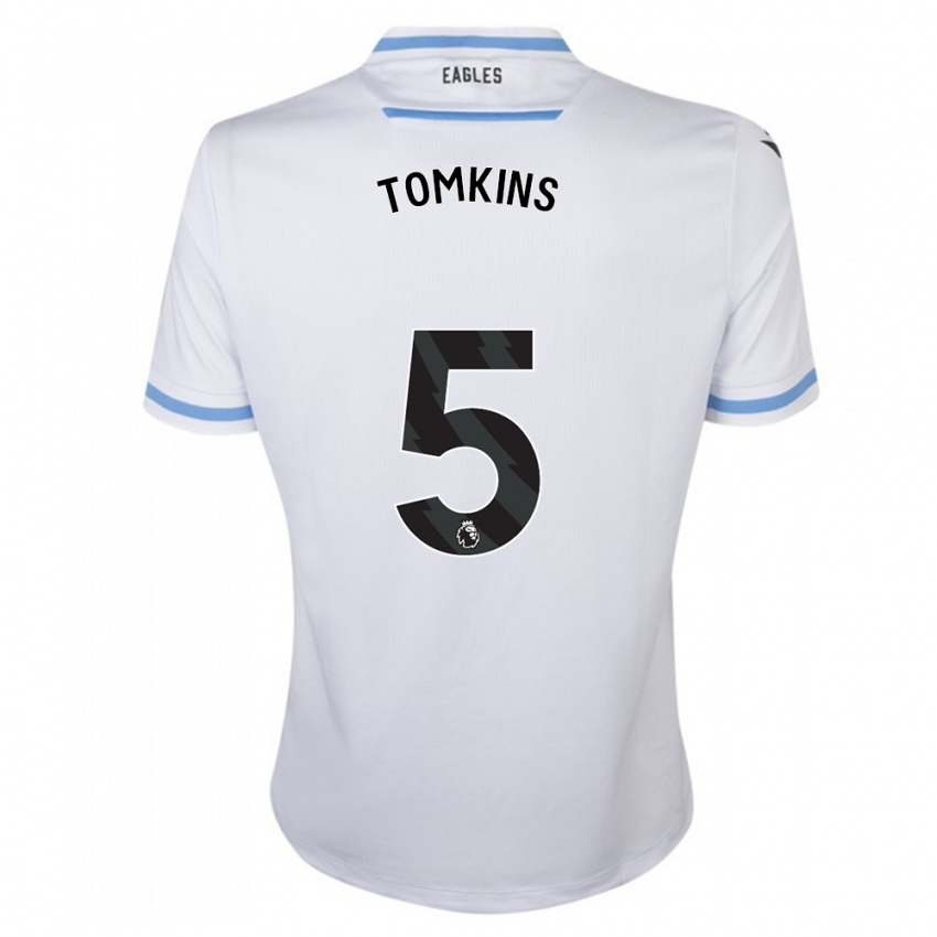 Niño Camiseta James Tomkins #5 Blanco 2ª Equipación 2023/24 La Camisa