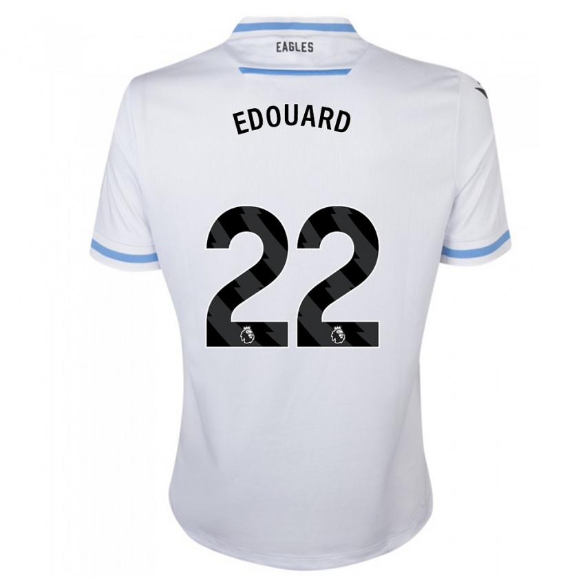 Niño Camiseta Odsonne Edouard #22 Blanco 2ª Equipación 2023/24 La Camisa