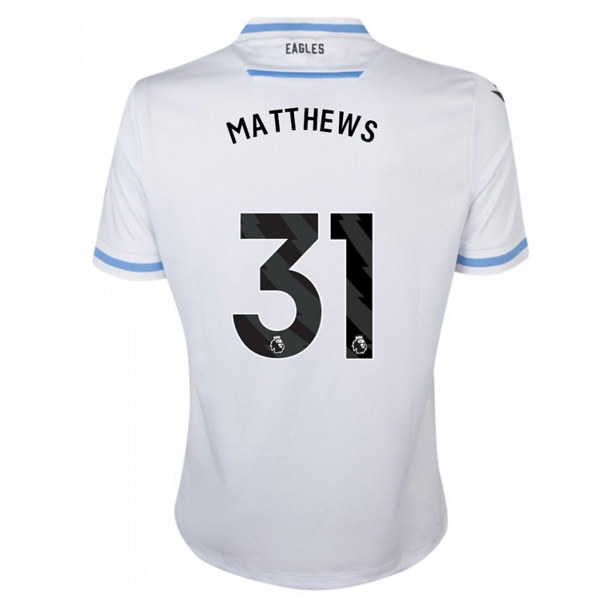 Niño Camiseta Remi Matthews #31 Blanco 2ª Equipación 2023/24 La Camisa