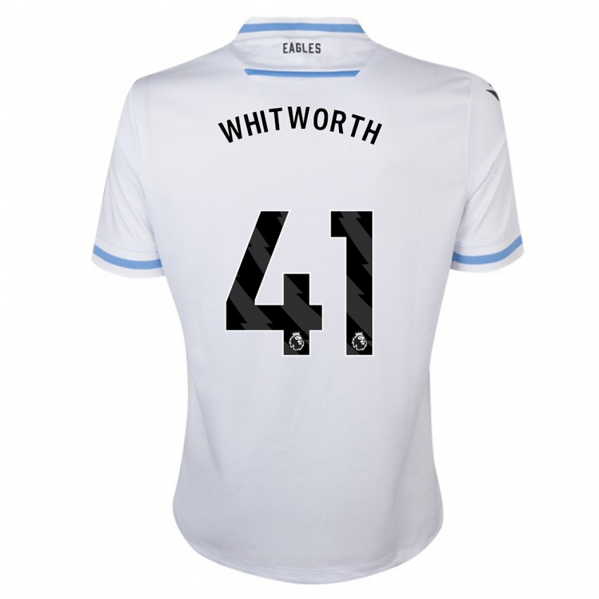 Niño Camiseta Joe Whitworth #41 Blanco 2ª Equipación 2023/24 La Camisa