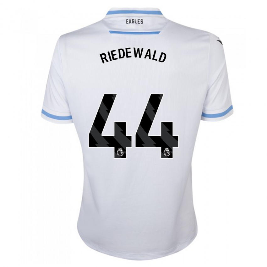 Niño Camiseta Jairo Riedewald #44 Blanco 2ª Equipación 2023/24 La Camisa