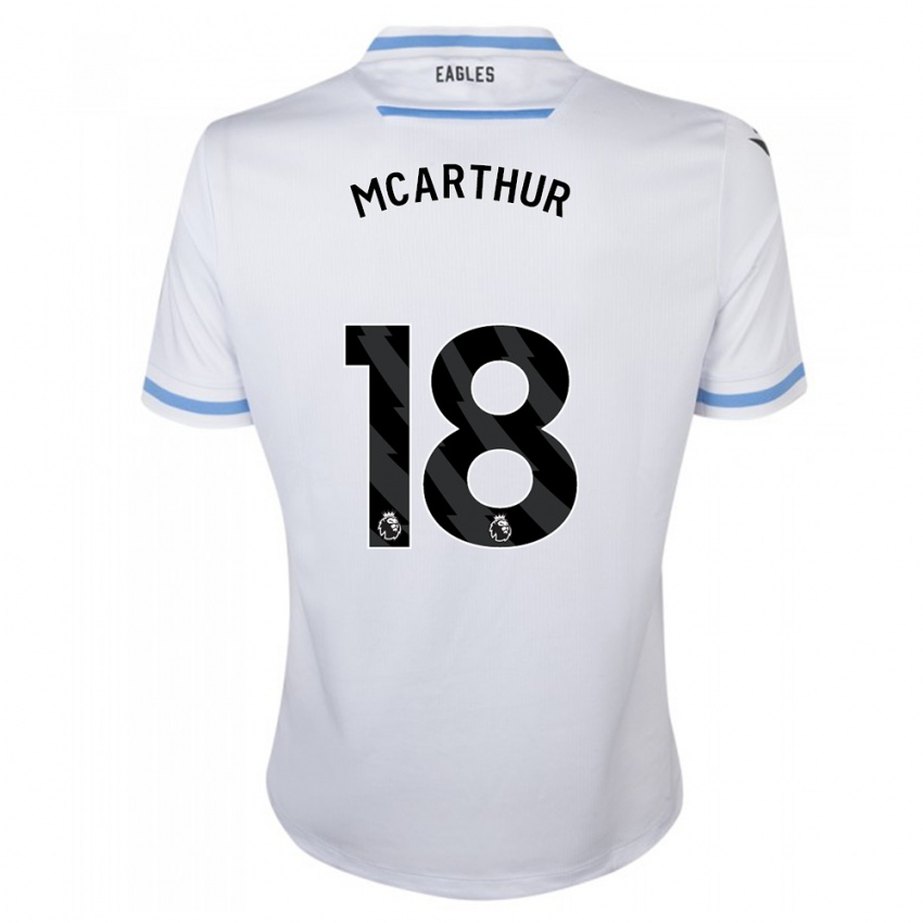 Niño Camiseta James Mcarthur #18 Blanco 2ª Equipación 2023/24 La Camisa