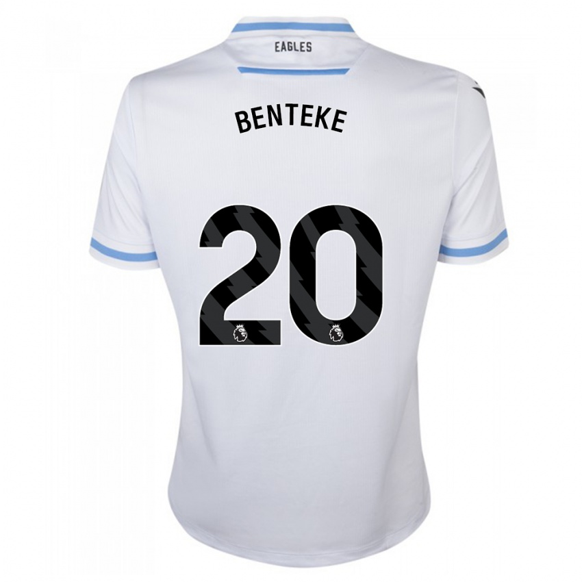 Niño Camiseta Christian Benteke #20 Blanco 2ª Equipación 2023/24 La Camisa