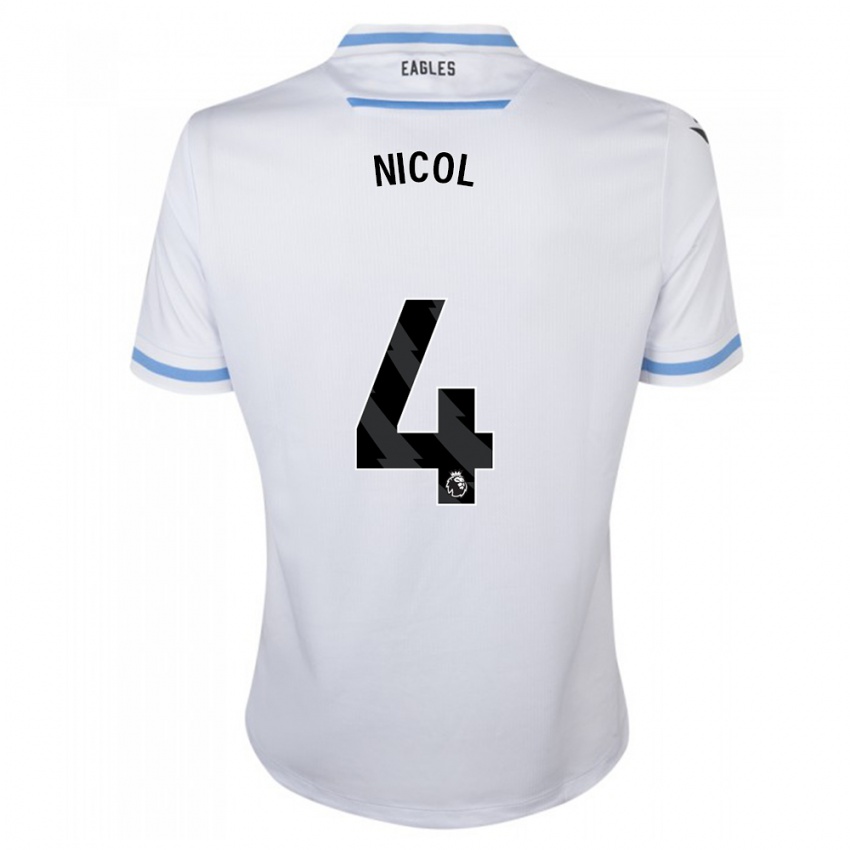 Niño Camiseta Leigh Nicol #4 Blanco 2ª Equipación 2023/24 La Camisa