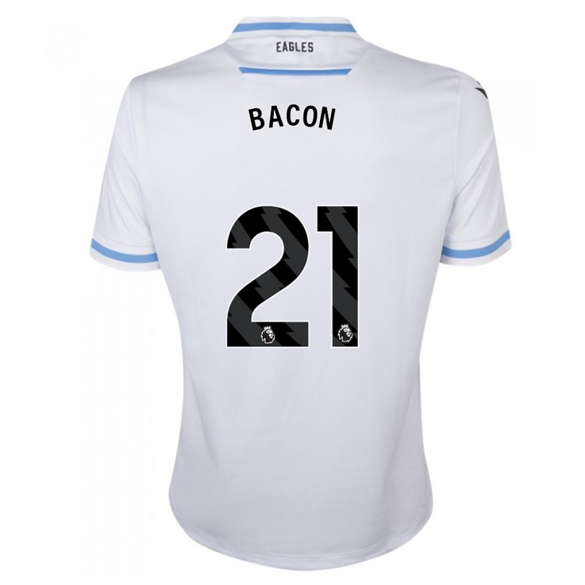 Niño Camiseta Skye Bacon #21 Blanco 2ª Equipación 2023/24 La Camisa