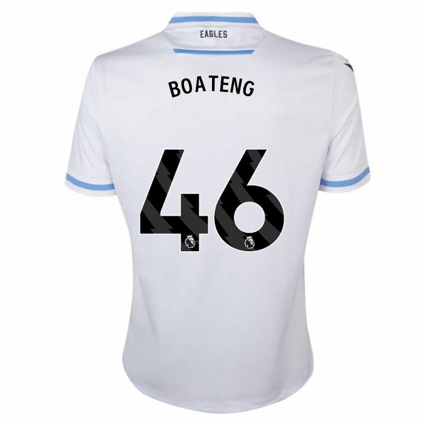 Niño Camiseta Malachi Boateng #46 Blanco 2ª Equipación 2023/24 La Camisa
