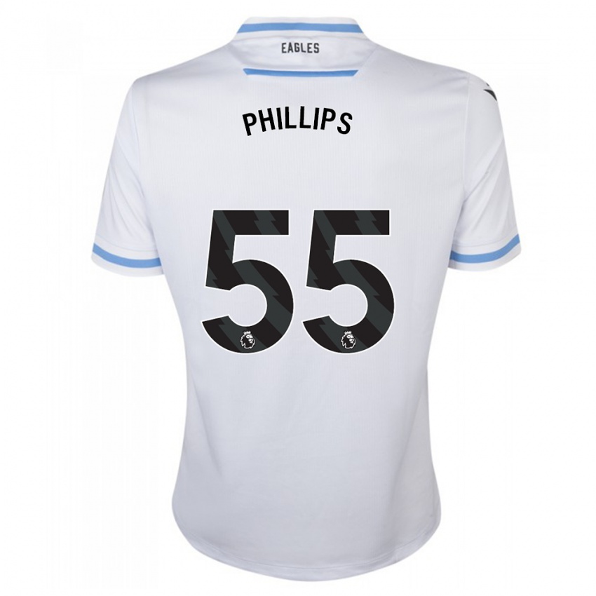 Niño Camiseta Killian Phillips #55 Blanco 2ª Equipación 2023/24 La Camisa