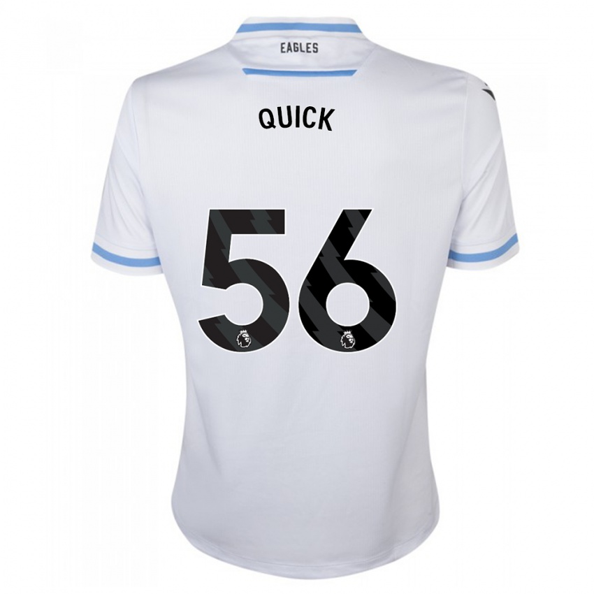 Niño Camiseta Daniel Quick #56 Blanco 2ª Equipación 2023/24 La Camisa