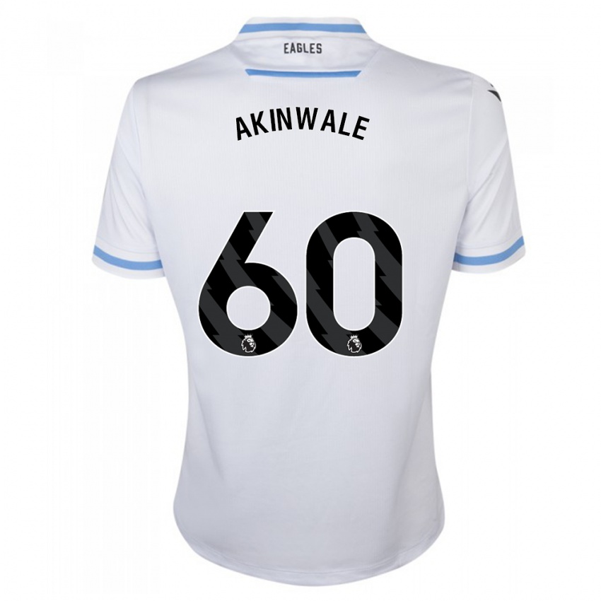 Niño Camiseta Victor Akinwale #60 Blanco 2ª Equipación 2023/24 La Camisa
